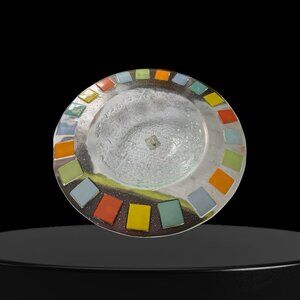 Vtg Villeroy And Boch Luxury 15.5 In. Mosaic Multicolor Serving Bowl ‘Brazil’